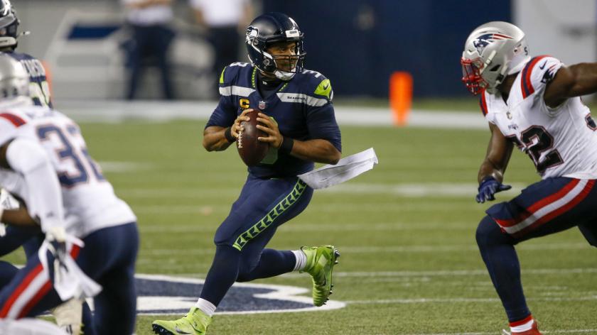 Kilpailu Seattlen Seahawksin ja New England Patriotsin välillä